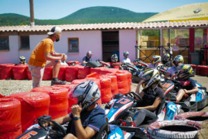 On the kart track