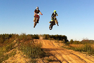 Moto Cross on track