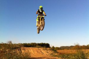 Motor cross op piste